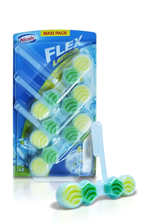 Zawieszka do WC NICOLS 5w1 Lemon 3 szt