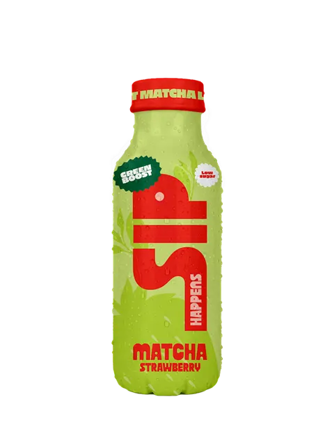 NAPÓJ MATCHA LATTE O SMAKU TRUSKAWKOWYM BEZ DODATKU CUKRÓW 250 ml - SIP