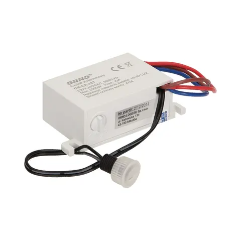 Czujnik zmierzchowy z zewnętrzną sondą, IP54, mini, 2000W
