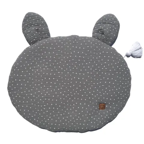 Płaska poduszka Michu Grey Dots / Tolie Yulie