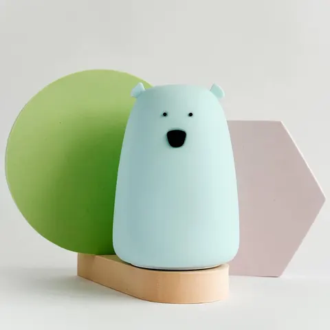 Duża lampka led MIŚ NIEBIESKI bezpieczna dla Twojego dziecka / Rabbit&friends