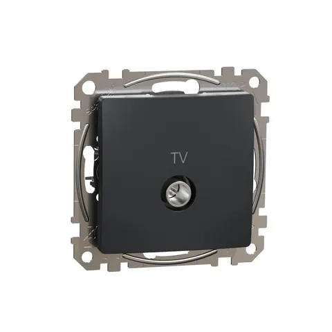 Sedna Design&Elements Gniazdo TV końcowe (4dB), czarny antracyt