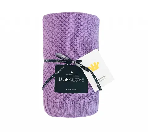 Bambusowy koc 80x100 LAWENDA / Lullalove