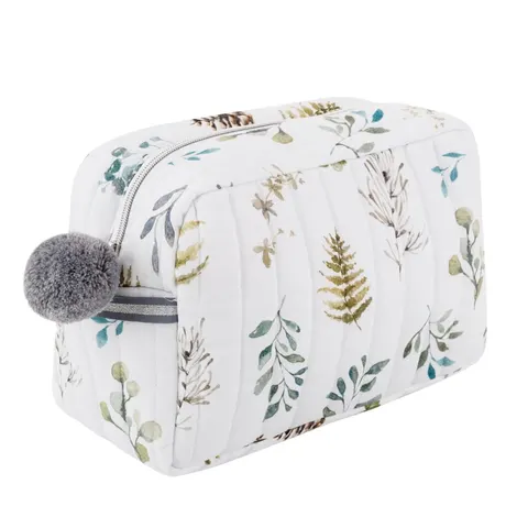 Pikowana kosmetyczka leśny / Samiboo