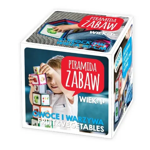 Kartonowe klocki dla dzieci – Owoce i warzywa / Piramida Zabaw