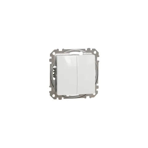Sedna Design & Elements Przycisk podwójny, biały; SDD111118, SCHNEIDER ELECTRIC
