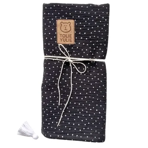 Otulacz jednowarstwowy BLACK DOT / Tolie Yulie