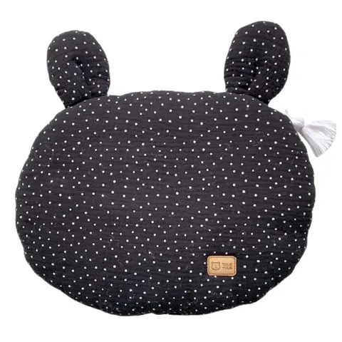 Płaska poduszka BLACK DOT / Tolie Yulie