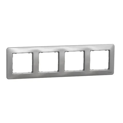 Sedna Design Ramka 4-krotna, srebrne aluminium; SDD313804 SCHNEIDER ELECTRIC