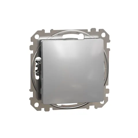 Sedna Design&Elements, łącznik 1-biegunowy, srebrne aluminium; SDD113101, SCHNEIDER ELECTRIC