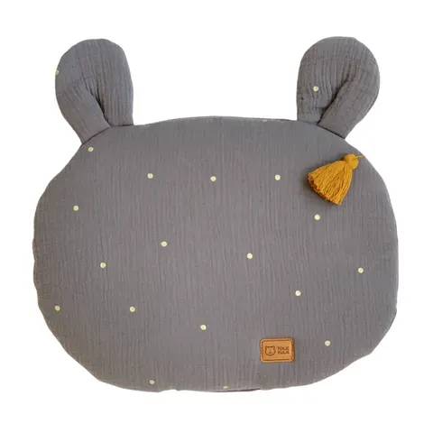 Płaska poduszka Michu Elephant Gold / Tolie Yulie