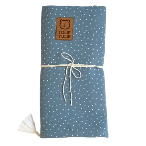 Otulacz jednowarstwowy JEANS DOTS / Tolie Yulie