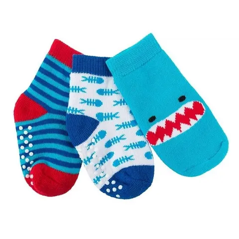 Skarpetki 3 pary Rekin 0-24m / Zoocchini