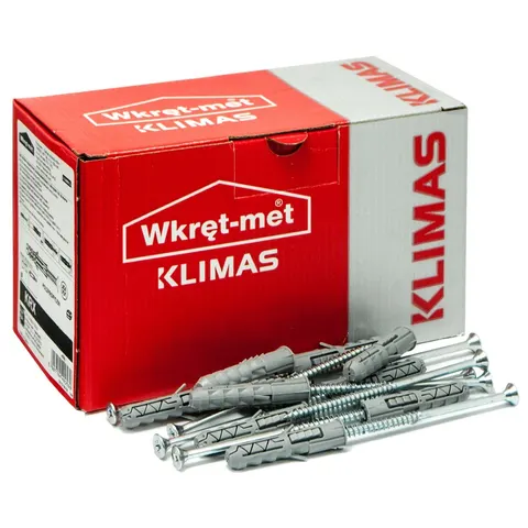 Kołek 12x60 z wkrętem 6,0x80 (opk=100szt)