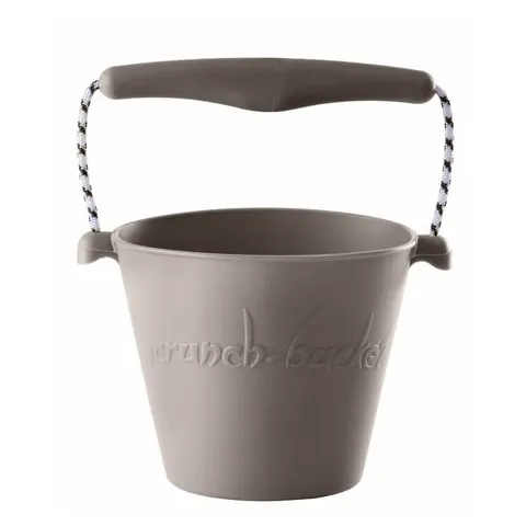 Składane wiaderko do wody i piasku Scrunch Bucket - Szary