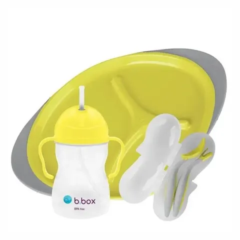 Zestaw do karmienia BLW, Lemon Sherbet / b.box