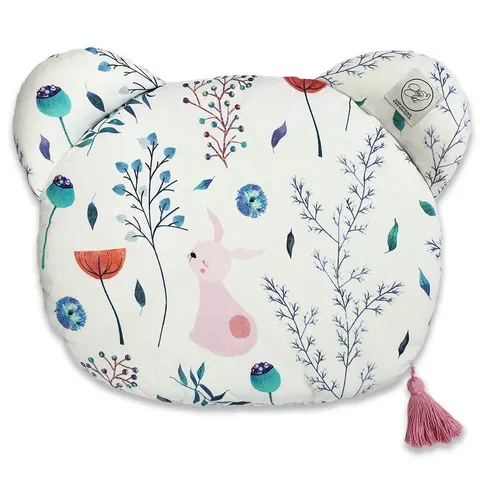 Płaska poduszka bambusowa MIŚ - Króliczki / Cosy Cott