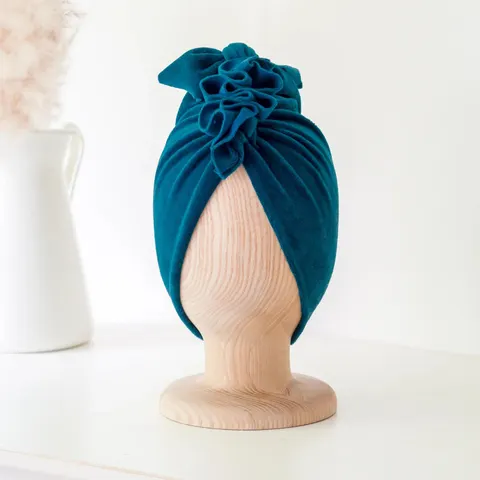 Turban Velvet Aqua / Looks by LUKS