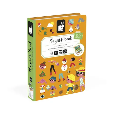 Magnetyczna układanka 4 pory roku Magnetibook / Janod J02721
