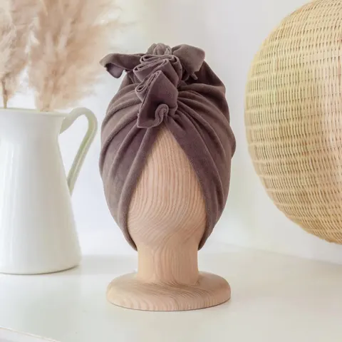 Turban Velvet Divine Beige / Looks by Luks