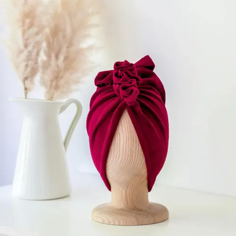 Turban Velvet Crimson Red / Looks by Luks