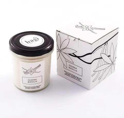 Świeca sojowa - Słodka Wanilia, 230 g / Hagi Cosmetics