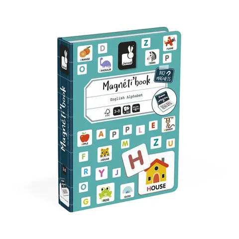 Magnetyczna układanka Alfabet Magnetibook / Janod J02712