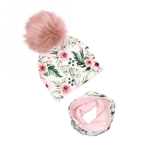 Zimowy komplet ocieplany PEONIA z pomponem / UL&KA