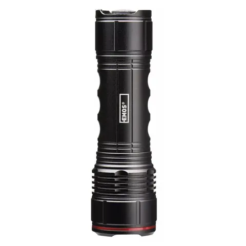 Latarka metalowa LED 500 lm 4× AAA z zoomem
