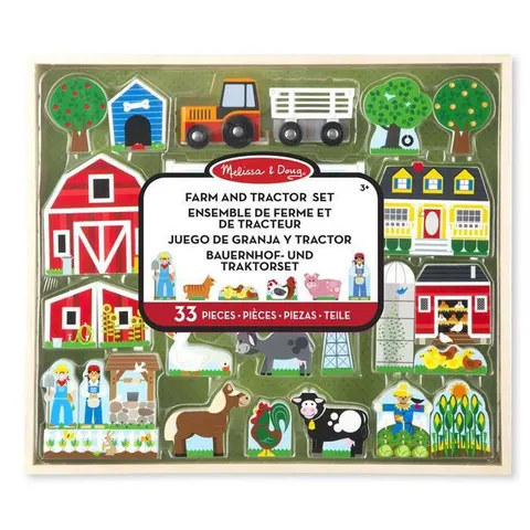 Melissa and Doug, Drewniany duży zestaw Farma