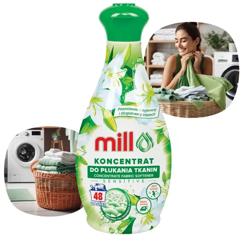 MILL koncentrat do płukania tkanin 1,3L SENSITIVE