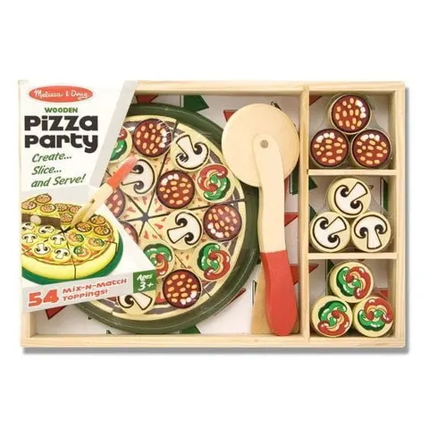 Drewniany zestaw pizza party, 3-5 lat / Melissa and Doug