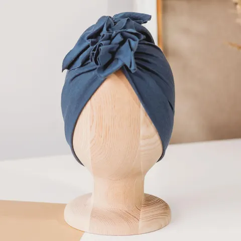 Turban Merino Denim / Looks by Luks