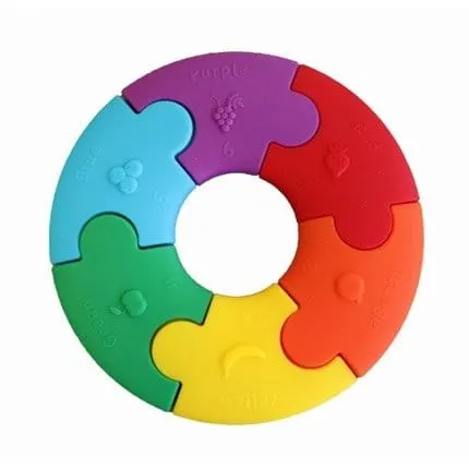 Pierwsze puzzle sensoryczne, tęczowe kółko / Jellystone