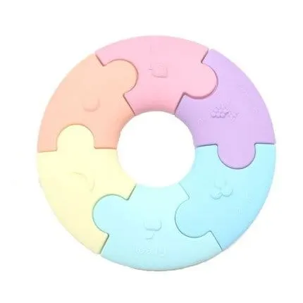 Pierwsze puzzle sensoryczne, pastelowe kółko / Jellystone