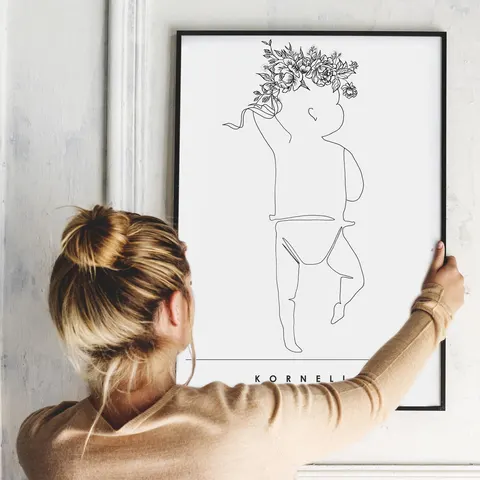 Metryczka #9 / Minimal Line - Klaudia Mączka-Rzewuska