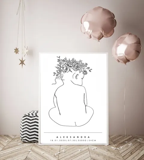 Metryczka #12 / Minimal Line - Klaudia Mączka-Rzewuska