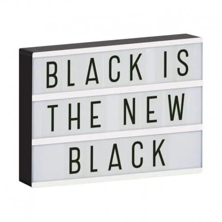 Lampa Lightbox LED A4 Black / A Little Lovely Company