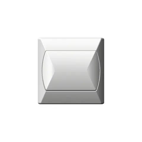 AKCENT łącznik jednobiegunowy, biały; ŁP-1A/00, OSPEL