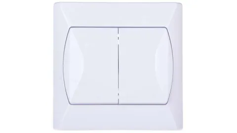 AKCENT Łącznik dwugrupowy, świecznikowy, biały; ŁP-2A/00, OSPEL