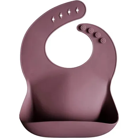 Śliniak silikonowy Dusty Rose / Mushie