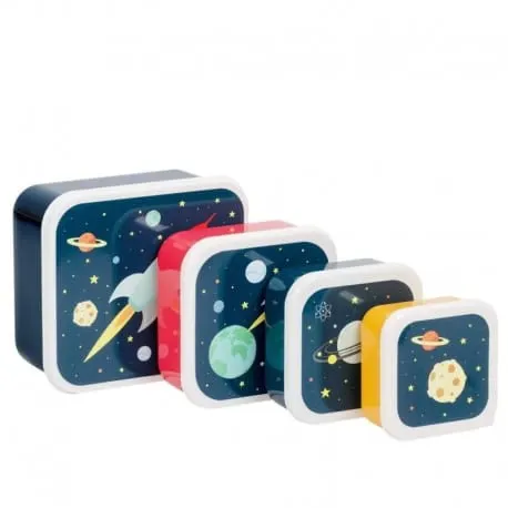 Lunchbox Kosmos zestaw 4 szt. / A Little Lovely Company