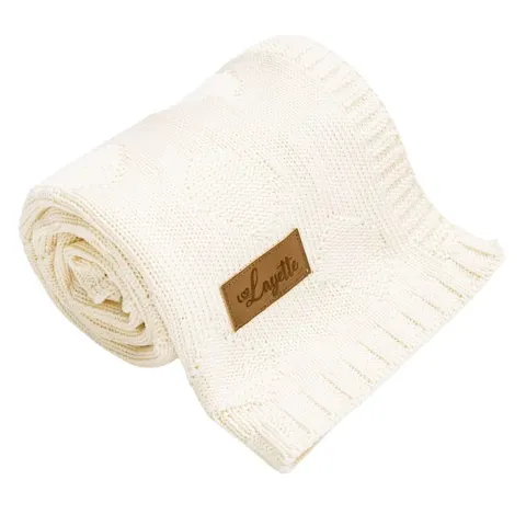 Kocyk bambusowy Cream 80cm x 100cm / Layette