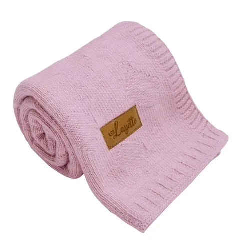 Kocyk bambusowy Pink 80cm x 100cm / Layette