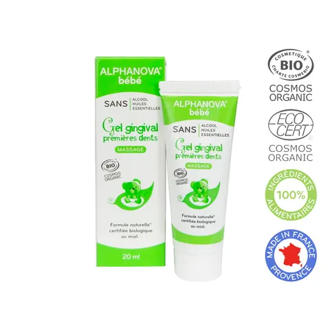 Organiczny żel łagodzący ząbkowanie, 20 ml / Alphanova Bebe