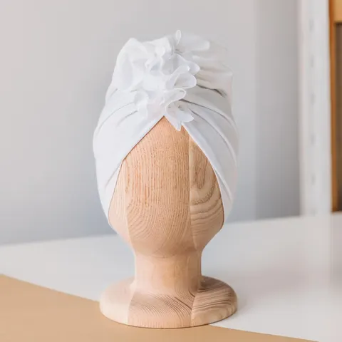 Turban Organic White, 3-6 lat / Looks by Luks