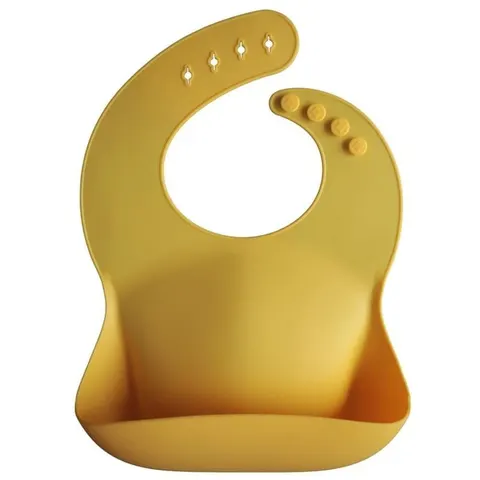 Śliniak silikonowy Mineral Yellow / Mushie