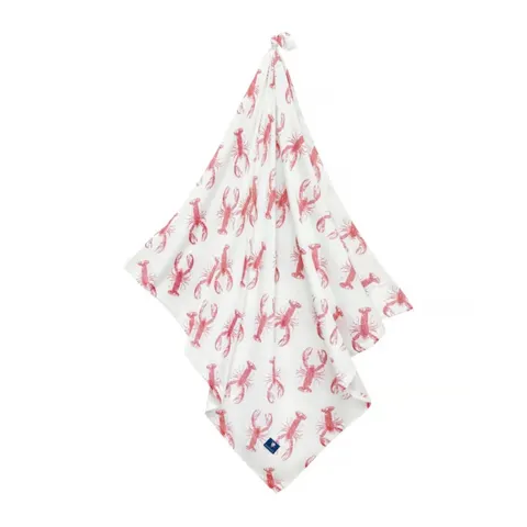 Otulacz bambusowy 120×120 – Chusta Lobster Strawberry Pink / Kidspace