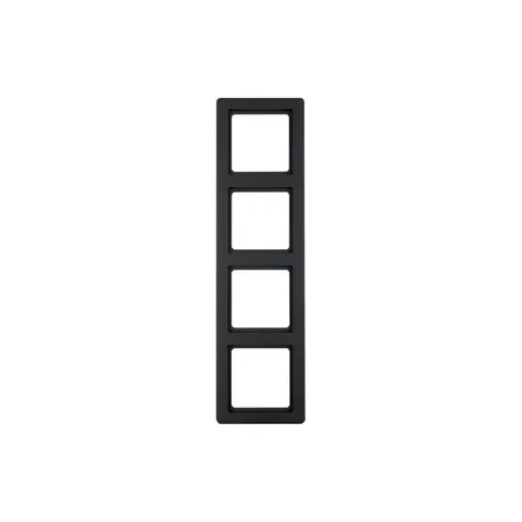 Q.1 Ramka 4-krotna, antracyt, aksamit; 10146086, BERKER by HAGER
