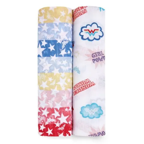 ESSENTIALS otulacz muślinowy Wonder Woman 2szt / aden+anais